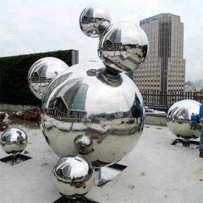 China H250cm SS304 SS316 Outdoor Metal Sculpture Hollow Sphere for sale