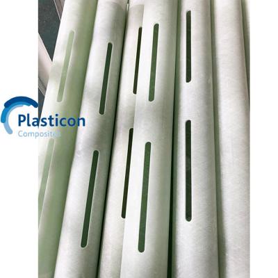 China Tubo de escape marino de fibra de vidrio blanco DN25 Tubo de fibra de vidrio con heridas de filamento en venta