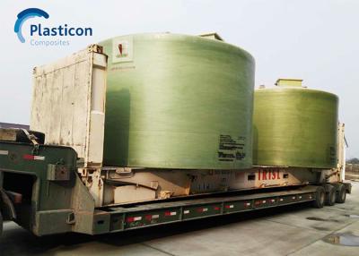 China Green FRP Storage Tank Minimal Maintenance Fiberglass Reinforced Polyester Tank for sale