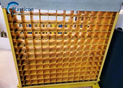 Chine 2 m de longueur grille en FRP grille en fibre de verre jaune renforcée en plastique à vendre