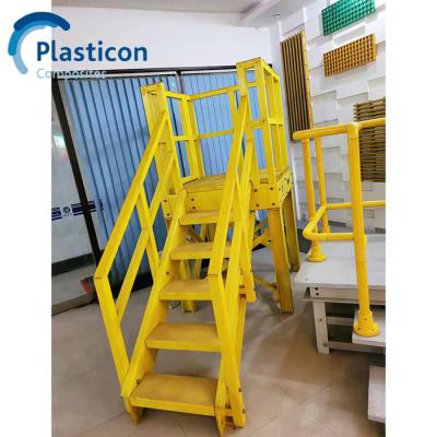 China Pultrusion FRP Stair Fibre Reinforced Plastic Stair Customized for sale