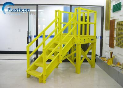 China Yellow FRP Profile 60MPa-80MPa Tensile Frp Pultruded Products for sale