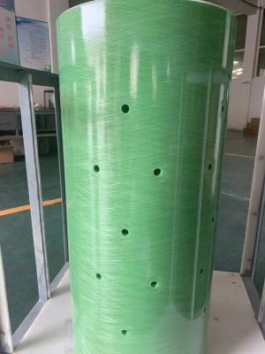 China Green Vinyester Resin 3 Inch Fiberglass Tube With Thread Connection for sale