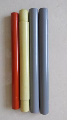 China Tubo de fibra de vidrio a medida Tubo de aislamiento de alambre eléctrico gris naranja en venta