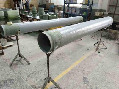 China Butt Welding Large Diameter Fiberglass Pipe For Chemical Plant for sale