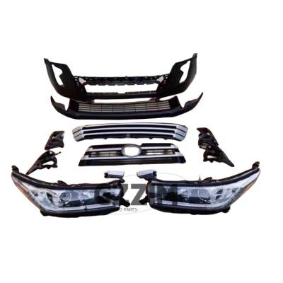 China Toyota Full Bumper Grill Guard Bodykit For Highlander 2015-2016 Upgrade To 2018 for sale