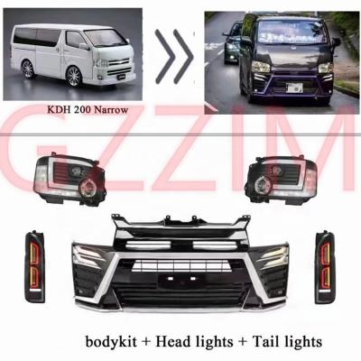 China car accessories car body kit front facelift upgrade kit for toyota hiace KDH 200 narrow 2014-2018 for sale