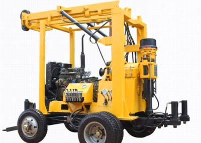 China High Rotating Diamond Core Drilling Rig Mechanical Spindle Trailer Type 800m Depth for sale