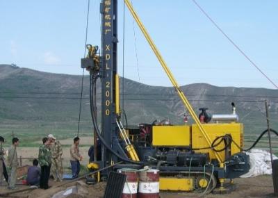 China XYL-2B Core Drilling Rig Mounted On  Crawler Equipped with 30KW Diesel Engine 350m Depth for sale