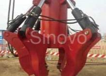 China Tipo coralino color modificado para requisitos particulares gancho agarrador del triturador hidráulico de la pila de la construcción garantía de 1 año en venta