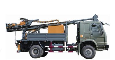 China 1300m Hydraulic 3070Nm Diesel Truck Mobile Drilling Rigs for sale