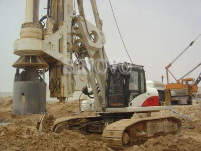 China Rotary drilling rig TR250W mounted on original CAT base with pull winch system for CFA pile and bored pile for sale