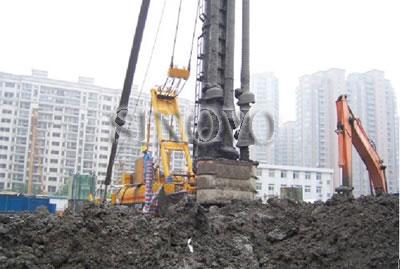 China Hydraulic Piling Rig with Drum Capacity 350m Leader Length 36m for sale