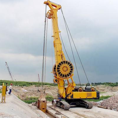China gancho agarrador hidráulico de la pared del diafragma del foso 261kw de la profundidad de los 80m para la construcción en venta