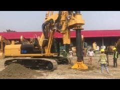 TR180 rotary drilling rig mounted on original CAT Base 336D