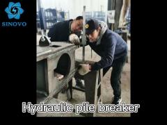 High efficiency hydraulic pile breaker with lower cost