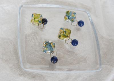 China China Famous Designers Handmade Azure Stars Turquoise Germany Resin Woman Earrings With Ball for sale