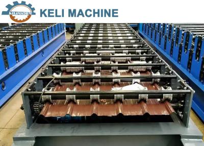 China Metal Roof Panel Roll Forming Tile Making Machine Feeding Width 1220mm for sale