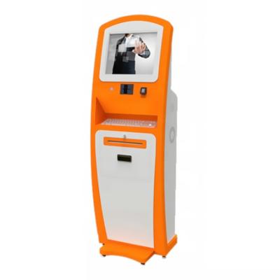 China Automatic Ticket Vending Machine Cash Credit Card Reader Kiosk Machine For Indoor for sale