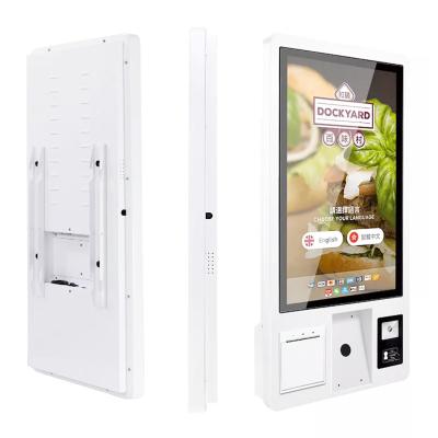 China Touch Screen Stands Digital Self Service Kiosk Checkout Payment Ordering Restaurant Order for sale