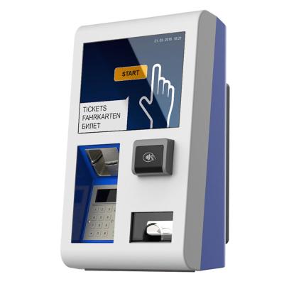 China Touch Screen Self Service Cashless Ticket Vending Machine for Supermarket en venta