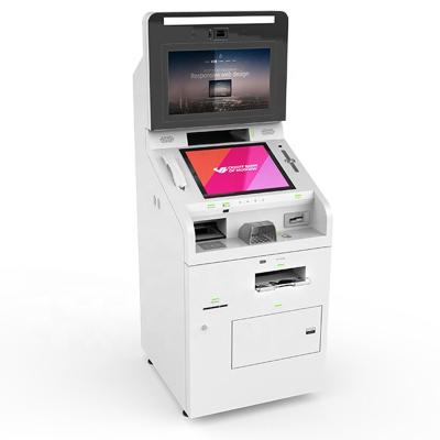 中国 Bank video teller machine kiosk for card dispense money deposit withdraw transfer service 販売のため