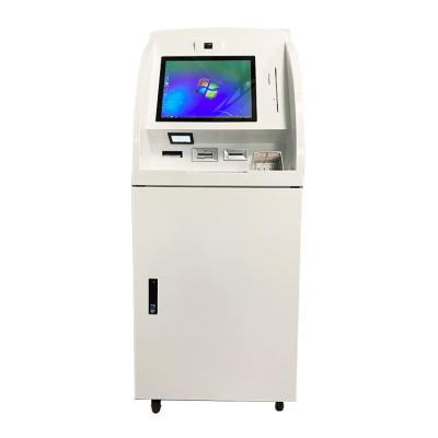 China Self Service Kiosk LCD Cash Deposit Taking ATM Machine Payment Terminal for sale