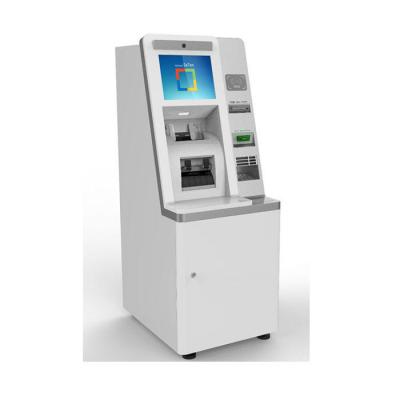 China 220V 17'' Screen Foreign Currency Exchange Machine ATM Kiosk With Cash Acceptor And Dispenser for sale