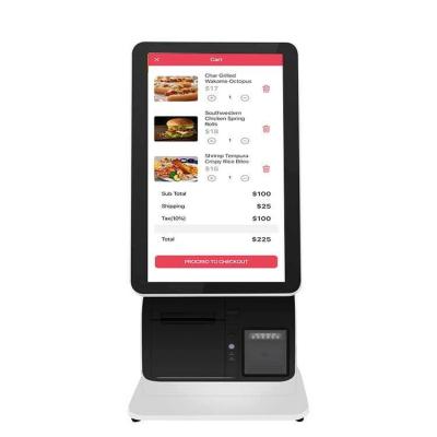 China Touch screen self-service ordering bill payment independent self-service kiosk en venta