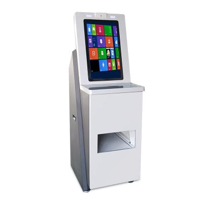 China 19 Inch pc touch Screen Keyboard card dispensing self service payment Kiosk for sale