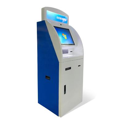 China Hot Selling Touch Screen Self Service Cash Dispenser A4 Report Printer Self Service Kiosk Atm Machine for sale