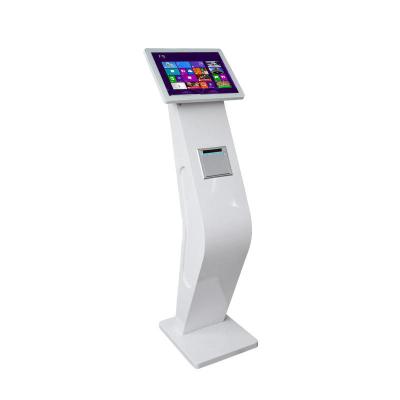 China 22 Inch Floor Standing Android System Electronic Ticket Touch Screen Kiosk Machine à venda
