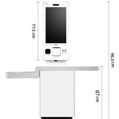 Китай Order Payment Cost Charge Pos Kiosk System Thermal Printer Payment Kiosk Ticket Vending Machine продается
