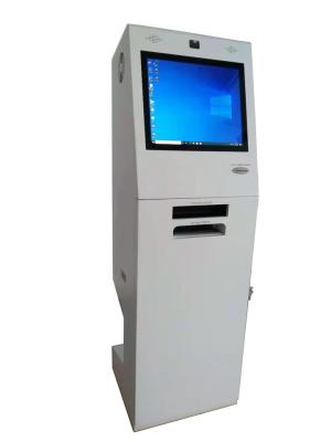 China Piso que coloca la pantalla dual de la ayuda de la máquina del depósito en efectivo del OS de Windows en venta