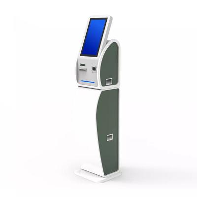 China 17 inch CPU i3 SSD Ticket Kiosk Machine Customized QR Code Scanner for sale