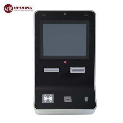 China Easy Installation Cashless Wall Mounted Kiosk With 15'' LCD Touch Screen for sale