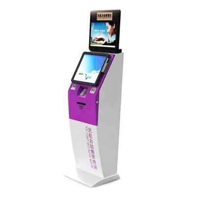 China 19 Inch Restaurant Ordering Self Payment Kiosk machine With Barcode Scanner for sale
