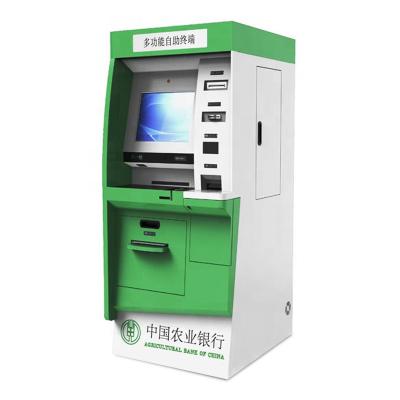 China Freestanding Weatherproof ATM Cash Machine Bank Deposit Machine Kiosk for sale
