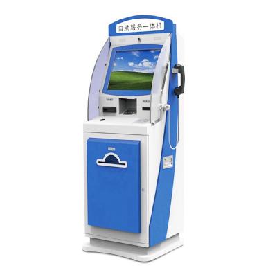 China OEM Automatic Self Service ATM Cash Machine Kiosk A4 Document Laser Printing for sale