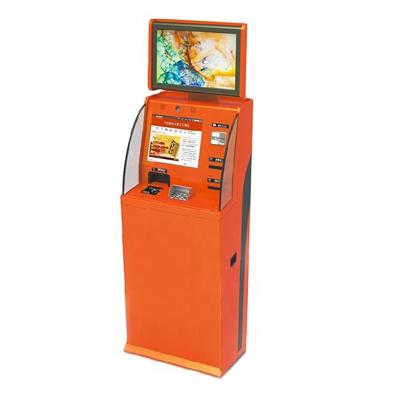 China Double Screen Sim Card Vending Machine Ticket Dispenser Kiosk With Coin Acceptor for sale