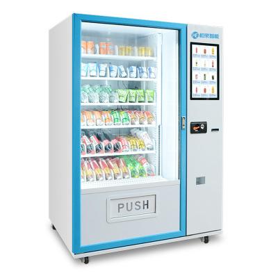 China Snack Drink Tea Conveyor Belt Vending Machine Self Service Food Vending Machines Kiosk for sale