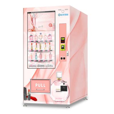 China Lipstick Draw Gift Toy Game Play Perfume Makeup Cosmetic Vending Machine Kiosk for sale