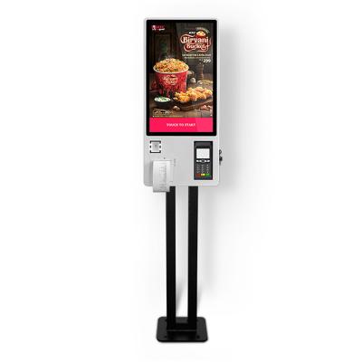 China TOUCHSCREEN QUEUE BANK RESTAURANT MENU HOTEL SELF SERVICE ORDERING KIOSK SERVICE WITH CARD READER HOLDER for sale