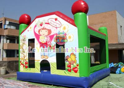China Beautiful Inflatable Bouncy Castle Strawberry Short Cake Jumping Bouncer for sale