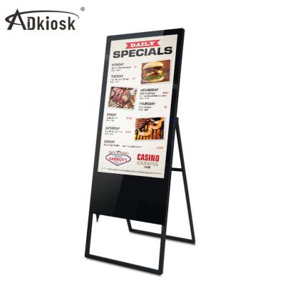 China Smart Restaurant Foldable Lcd Digital Signage Menuboard With Remote Control for sale