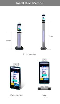 China 24000pcs Face Recognition Attendance and Temperature Measure Smart Security Devices for sale