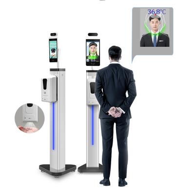 China All In One Temperature Face Recognition Terminal 150cm Distance dynamic Camera for sale