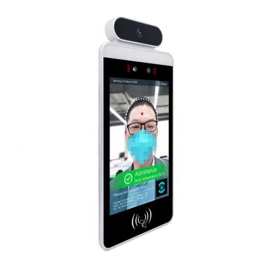China Temperature Measuring Face Recognition Thermometer 50cm Distance IP65 With LCD Screen for sale