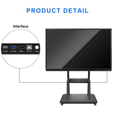 China Floor Stand Education Interactive Whiteboard LCD 55inch Electronic Digital Whiteboard for sale