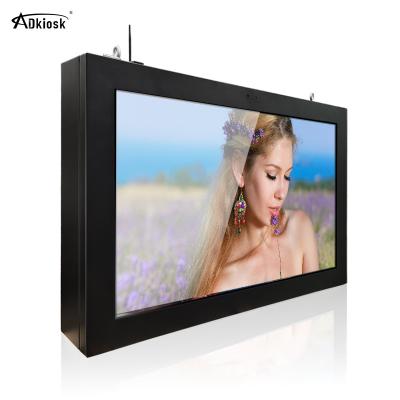 China Tempered Glass Outdoor LCD Screen 500cd/M2 1080p Ip55 Wall Mounted for sale
